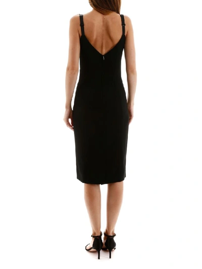 Shop Dolce & Gabbana Bustier Dress In Nero (black)