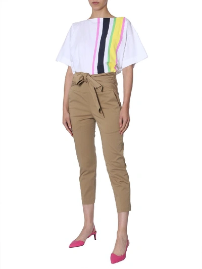 Shop Marni Cotton T-shirt In Multicolor