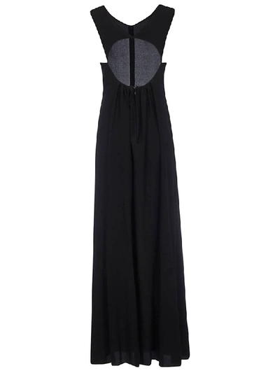Shop Aspesi Structured Flared Dress In Black