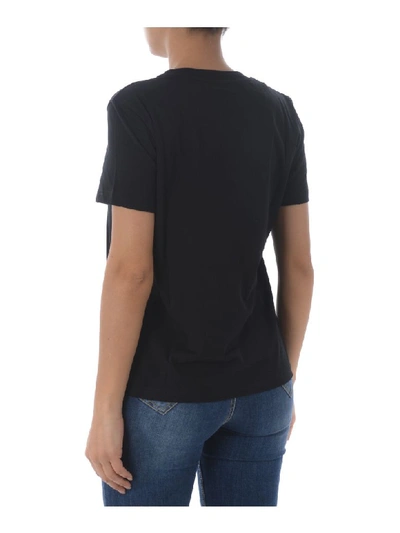 Shop Moschino Short Sleeve T-shirt In Nero