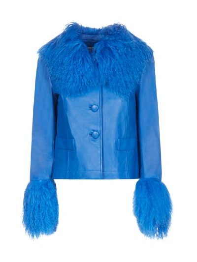 Shop Saks Potts Jacket In Strong Blue