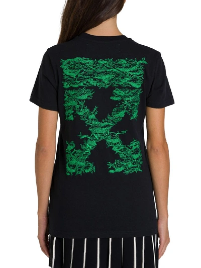 Shop Off-white Off Tree Embroidered Tee In Nero