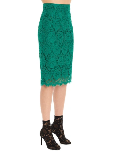 Shop Dolce & Gabbana Skirt In Green