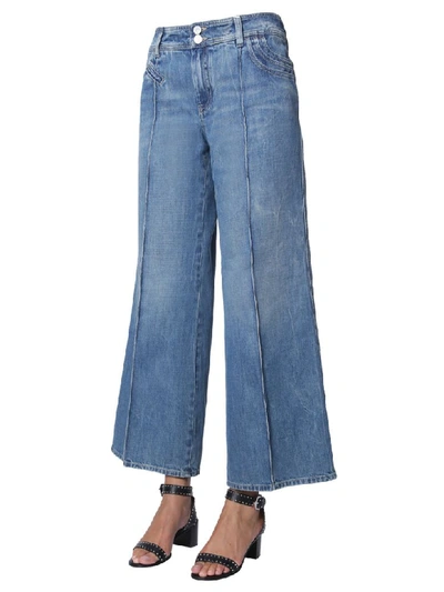 Shop Givenchy Wide Jeans In Blu