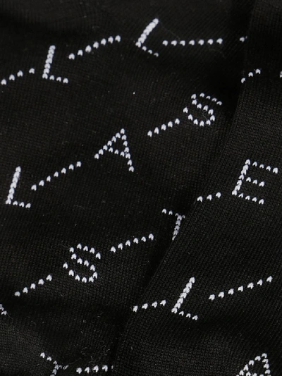 Shop Stella Mccartney Logo Socks In Black