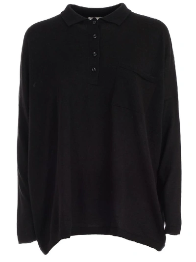 Shop Snobby Sheep Polo Over Cashmere In Black