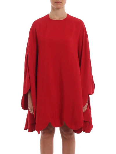 Shop Valentino Dress In Rosso