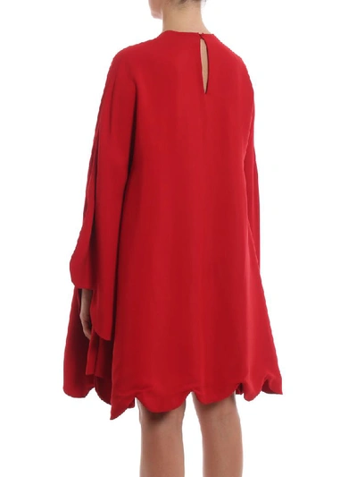 Shop Valentino Dress In Rosso