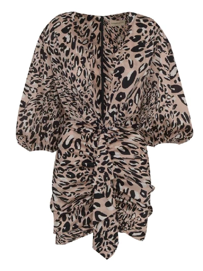 Shop Alexandre Vauthier Dress  In Leopard