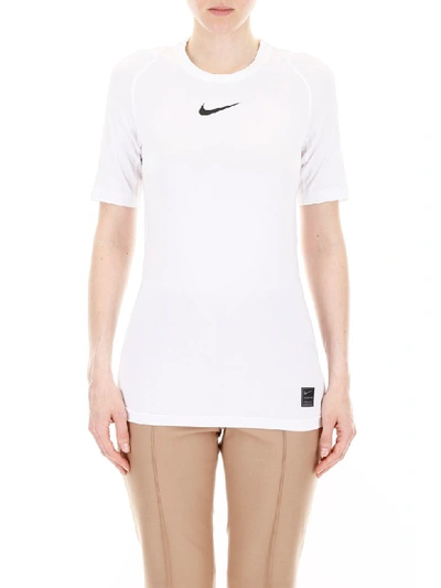 Shop Alyx Nike Logo T-shirt In White (white)