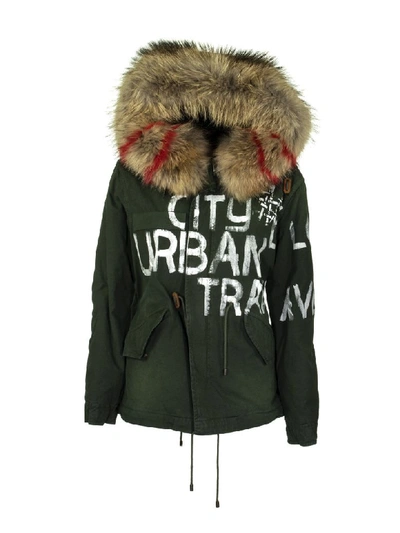 Shop Mr & Mrs Italy M.parka L. Green In Military Green