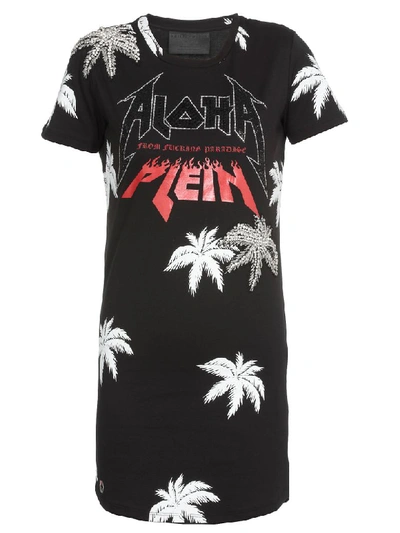 Shop Philipp Plein Aloha Dress In Black