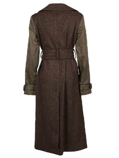 Shop Victoria Beckham Cappotto In Brown/black