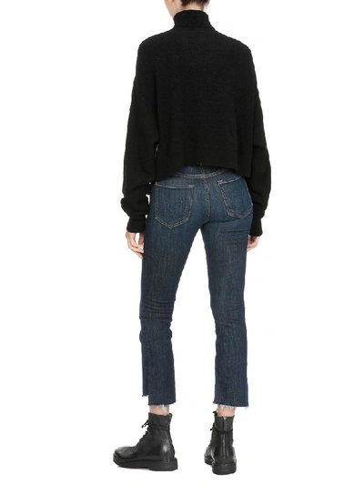 Shop Andrea Ya'aqov Wool Sweater In Black