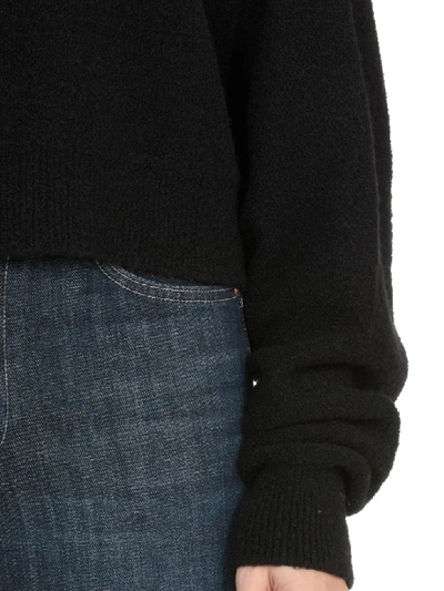Shop Andrea Ya'aqov Wool Sweater In Black