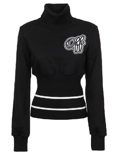 Shop Off-white Cheerleader Ribbed Sweatshirt Black Blac