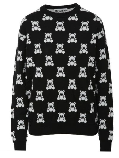 Shop Moschino Sweater  In Black