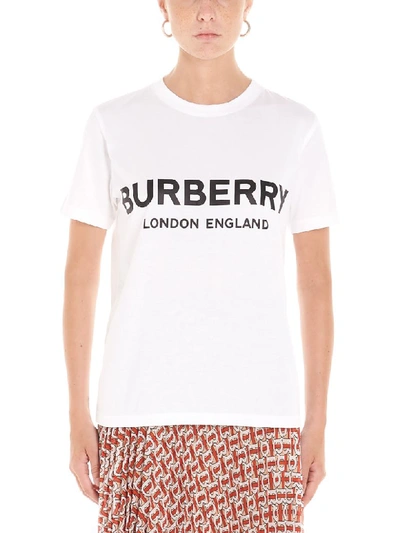 Shop Burberry Shotover T-shirt In White
