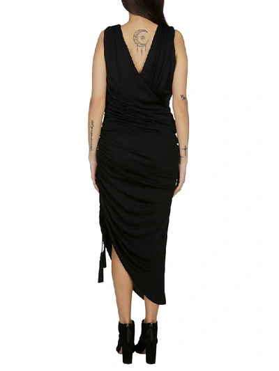 Shop Lanvin Poppy Jersey Dress In Black