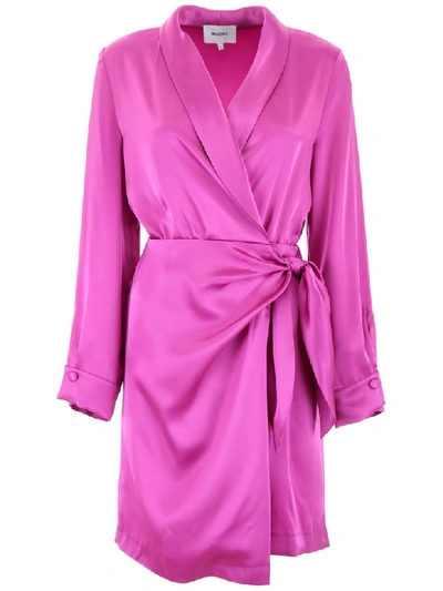 Shop Nanushka Siwa Dress In Rosebud (fuchsia)