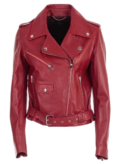 Shop Arma Jacket Leather In Fierce