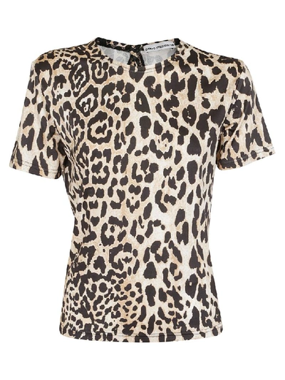 Shop Paco Rabanne Leopard Printed T-shirt