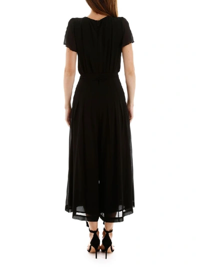 Shop Michael Michael Kors Georgette Jumpsuit In Black (black)