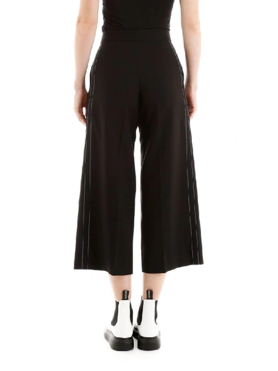 Shop Marni Cropped Trousers In Black (black)