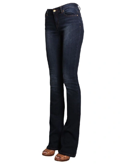 Shop Michael Michael Kors Izzy Bootcut Jeans In Blu