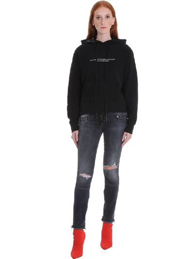 Shop Ben Taverniti Unravel Project Sweatshirt In Black Cotton