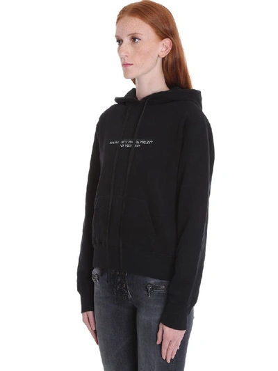 Shop Ben Taverniti Unravel Project Sweatshirt In Black Cotton