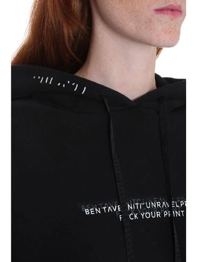 Shop Ben Taverniti Unravel Project Sweatshirt In Black Cotton