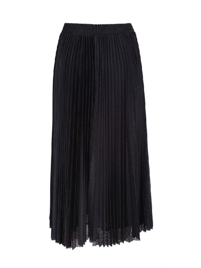 Shop Red Valentino Pleated Skirt In Bicolore