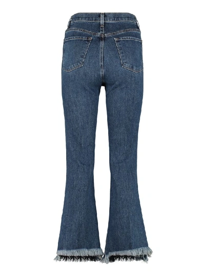 Shop J Brand Julia High-rise Bootcut Jeans In Denim