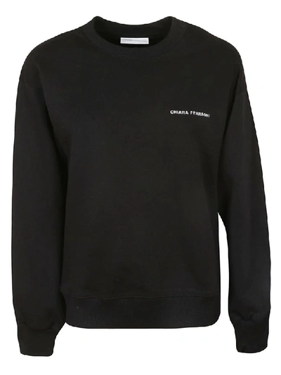 Shop Chiara Ferragni Logo Sweatshirt In Black
