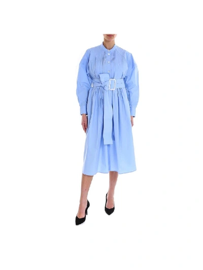 Shop Bottega Veneta Dress In Blue