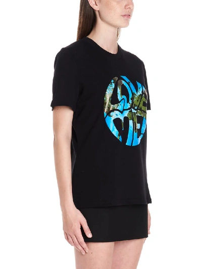 Shop Alberta Ferretti Love Me T-shirt In Black