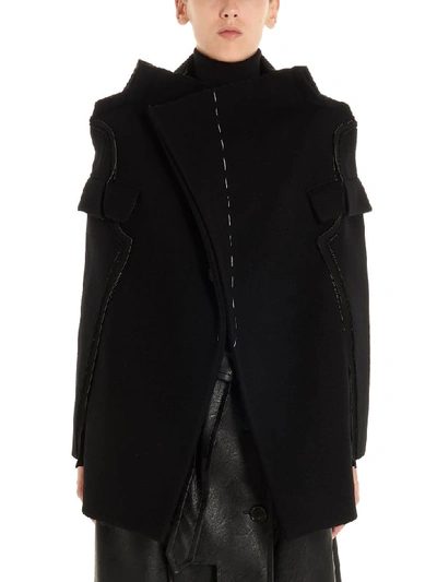 Shop Maison Margiela Cape In Black