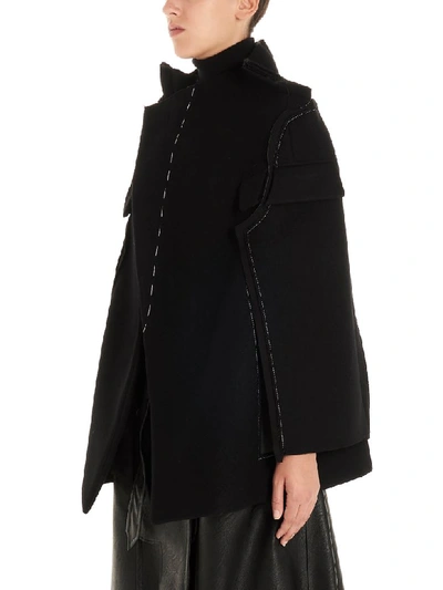 Shop Maison Margiela Cape In Black