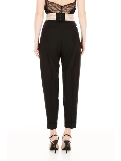 Shop Dsquared2 Wool Trousers In Black (black)