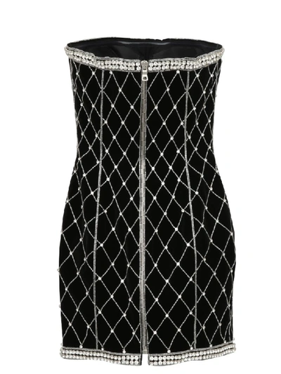 Shop Balmain Paris Dress In Black