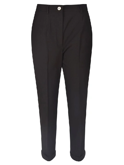 Shop Dolce & Gabbana Waist Fit Trousers In Black