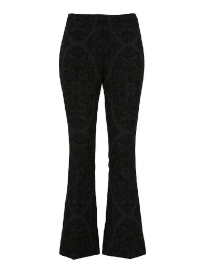 Shop Saint Laurent Trousers In Black