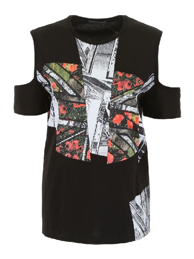 Shop Alexander Mcqueen Patchwork T-shirt In Black (black)