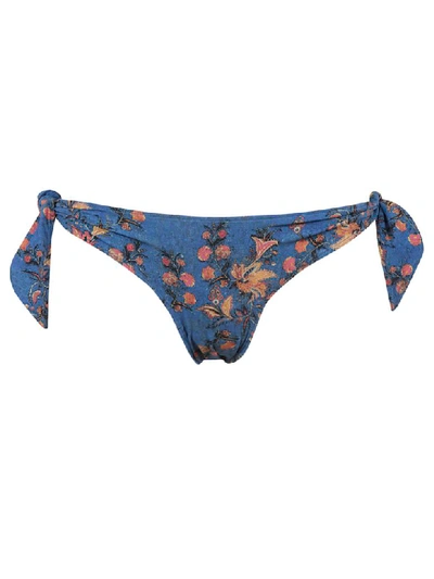 Shop Isabel Marant Floral Bikini Bottom In Blue