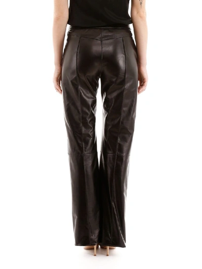 Shop Drome Leather Trousers In Black (black)