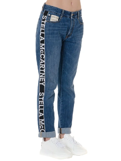 Shop Stella Mccartney Sky Blue Boyfriend Denim Jeans