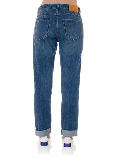 Shop Stella Mccartney Sky Blue Boyfriend Denim Jeans