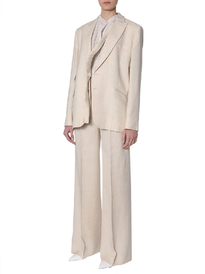 Shop Stella Mccartney Wide-leg Trousers In Beige