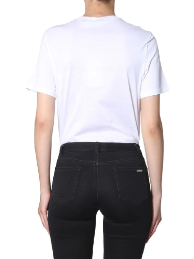 Shop Versace Roundneck T-shirt In Bianco